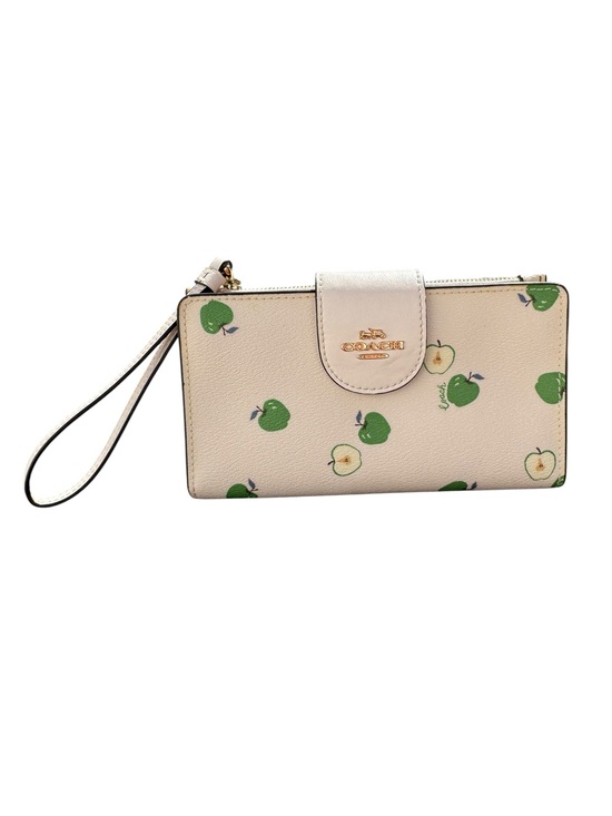 Coach Handbags - Coach Green Apple Wristlet Phone Snap Wallet